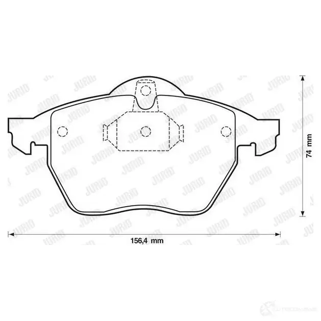 Тормозные колодки, комплект JURID 571092 E68Z J 571997jc 3306437230896 - Изображение 1
