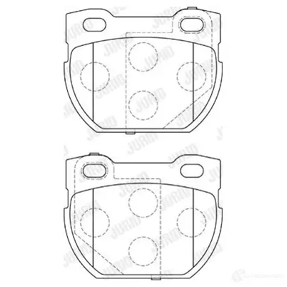 Тормозные колодки, комплект JURID 573644j 23 471 572236 SADX3S изображение 0