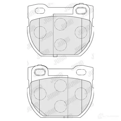 Тормозные колодки, комплект JURID 573644j 23 471 572236 SADX3S изображение 1