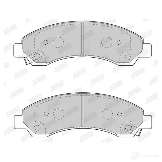 Тормозные колодки, комплект JURID 572248 573669j 3JYHRWL 5736 69J изображение 1