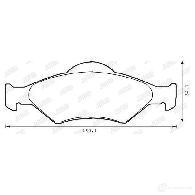Тормозные колодки, комплект JURID 2 3200 571996 571089 571996d - Изображение 1