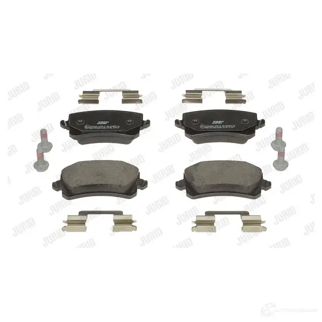 Тормозные колодки, комплект JURID 2448 3 573668j X7MUA 572247 изображение 1