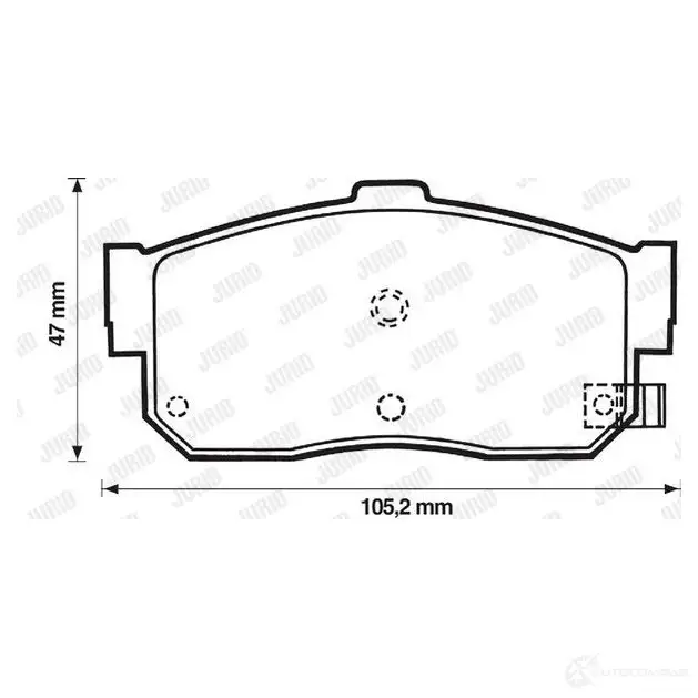 Тормозные колодки, комплект JURID 2171 3 572376j 572376 571301 - Изображение 1