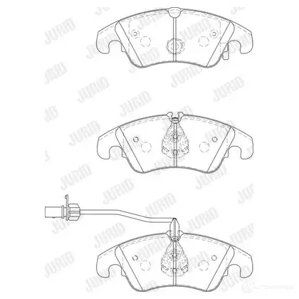 Тормозные колодки, комплект JURID 24 408 573247j 24409 571920 изображение 1