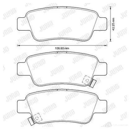 Тормозные колодки, комплект JURID R8BFA 3 571497 572606jc 3306437220514 изображение 0