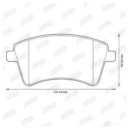 Тормозные колодки, комплект JURID XW NX20N 3306437220798 571979 573284jc - Изображение 1
