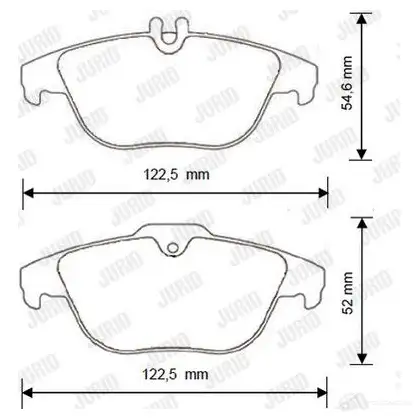 Тормозные колодки, комплект JURID 571925 3306437190879 573248jc 938 SLG - Изображение 1