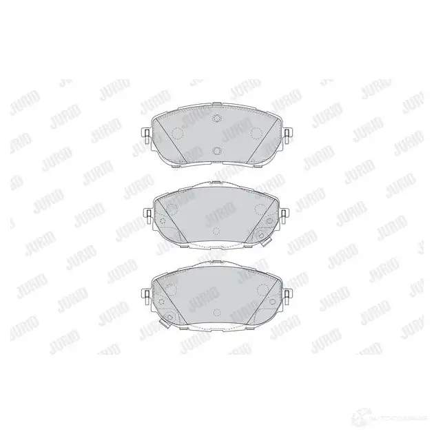 Тормозные колодки, комплект JURID 573440j 25 698 573440J 572174 - Изображение 1