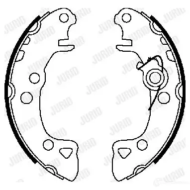 Барабанные тормозные колодки, комплект JURID 567558 361426j TJSDS 3 61426 изображение 0