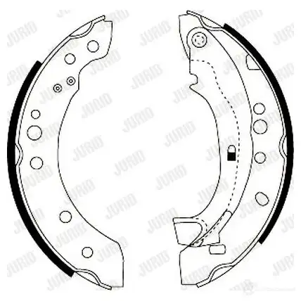 Барабанные тормозные колодки, комплект JURID 362409j 567714 3624 09 LZZ94