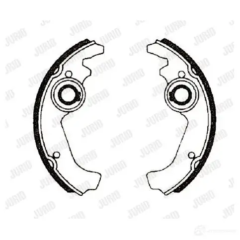 Барабанные тормозные колодки, комплект JURID 36 1001 567419 0GIVF 361001j