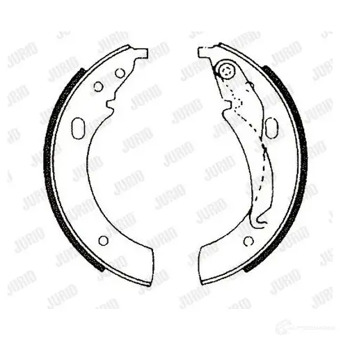 Барабанные тормозные колодки, комплект JURID L97NCES 361028j 3610 28 567425