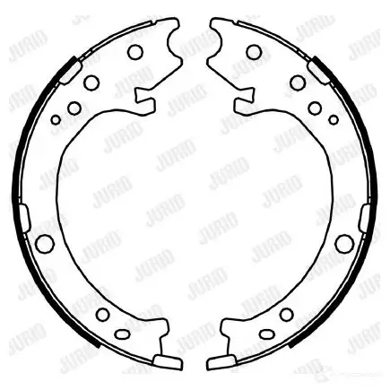 Тормозные колодки ручника, комплект JURID 3708 JQT 1208841085 362637j 4060426053864