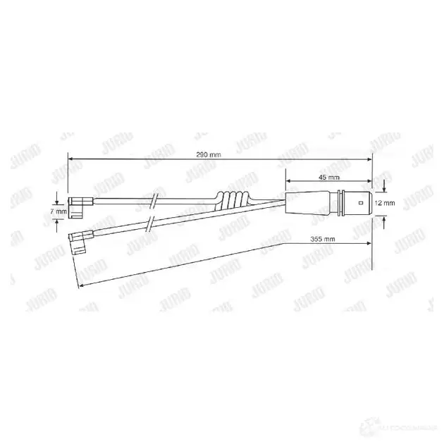 Датчик износа тормозных колодок JURID 1438031262 N 9QXV3 fai117