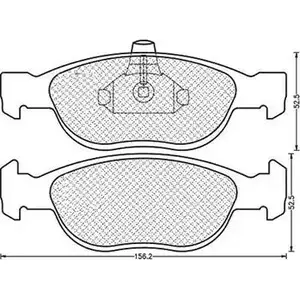 Тормозные колодки дисковые, комплект MAGNETI MARELLI 2 1928 1038504 BPQ1164 430216171164