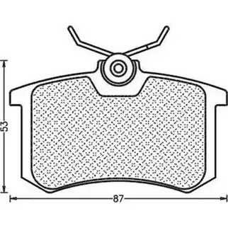 Тормозные колодки, дисковые, комплект MAGNETI MARELLI 430216171256 1038527 I1YNT BPQ1 256