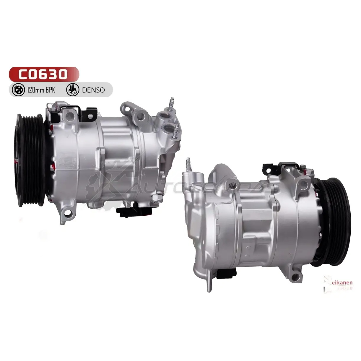 Компрессор кондиционера восстановленный Пежо (PEUGEOT) 308/3008 1.4/1.6 07-17 REIKANEN 2 7B23N C0630 1441154384