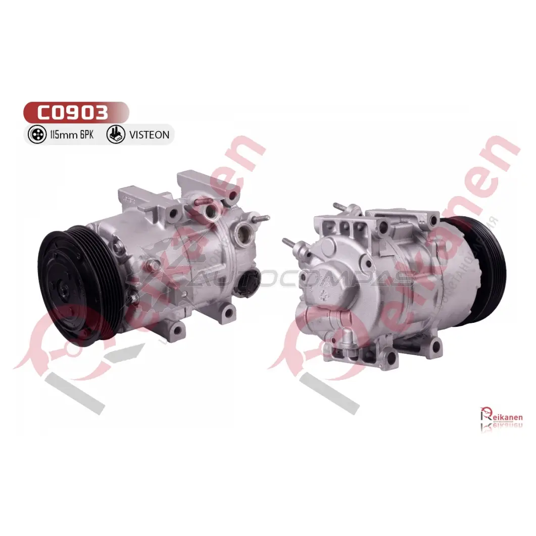 Компрессор кондиционера восстановленный Хюндай (HYUNDAI) ix35 2,0 10- REIKANEN 4A64UF M 1436789092 C0903 изображение 0