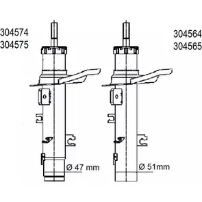 Амортизатор AL-KO 1051186 304575 Z9F69 3457I G