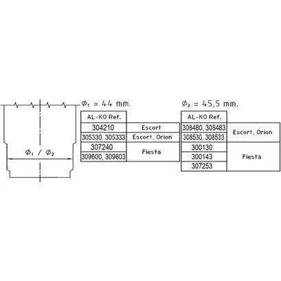 Амортизатор AL-KO 307253 VXB47A3 1051321 37 25G изображение 0