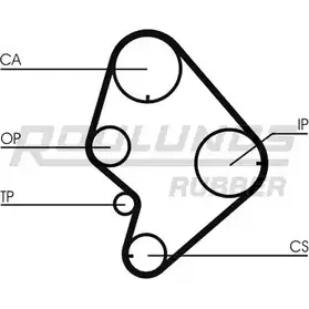 Комплект ремня ГРМ ROULUNDS RUBBER RR1024K1 R R1024 EII5PV0 1054701 изображение 0