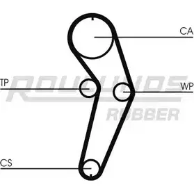 Комплект ремня ГРМ ROULUNDS RUBBER 9MEJ3 1054720 RR1 035 RR1035K1