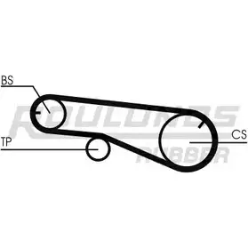 Комплект ремня ГРМ ROULUNDS RUBBER BDXGG 1054738 RR104 6 RR1046K2 изображение 0