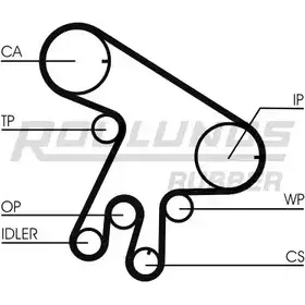 Комплект ремня ГРМ ROULUNDS RUBBER RR1 120 1054816 L99D0 RR1095K2 изображение 0