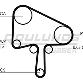 Комплект ремня ГРМ ROULUNDS RUBBER RR110 0 RR1100K1 1054826 1RU67Q