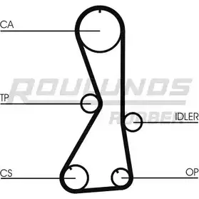 Ремень ГРМ ROULUNDS RUBBER HTDA 1162 9,525M 29 RR1115 56XVZT 1054855