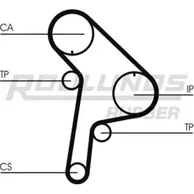 Комплект ремня ГРМ ROULUNDS RUBBER RR1160K1 1054940 RR11 60 T8CDZRS изображение 0