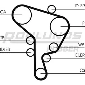 Комплект ремня ГРМ ROULUNDS RUBBER RR1164K1 WTU4BI RR 1164 1054948