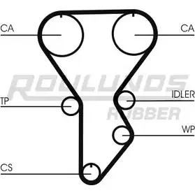 Комплект ремня ГРМ ROULUNDS RUBBER RR12 69 RR1269K1 1055133 EUCN3