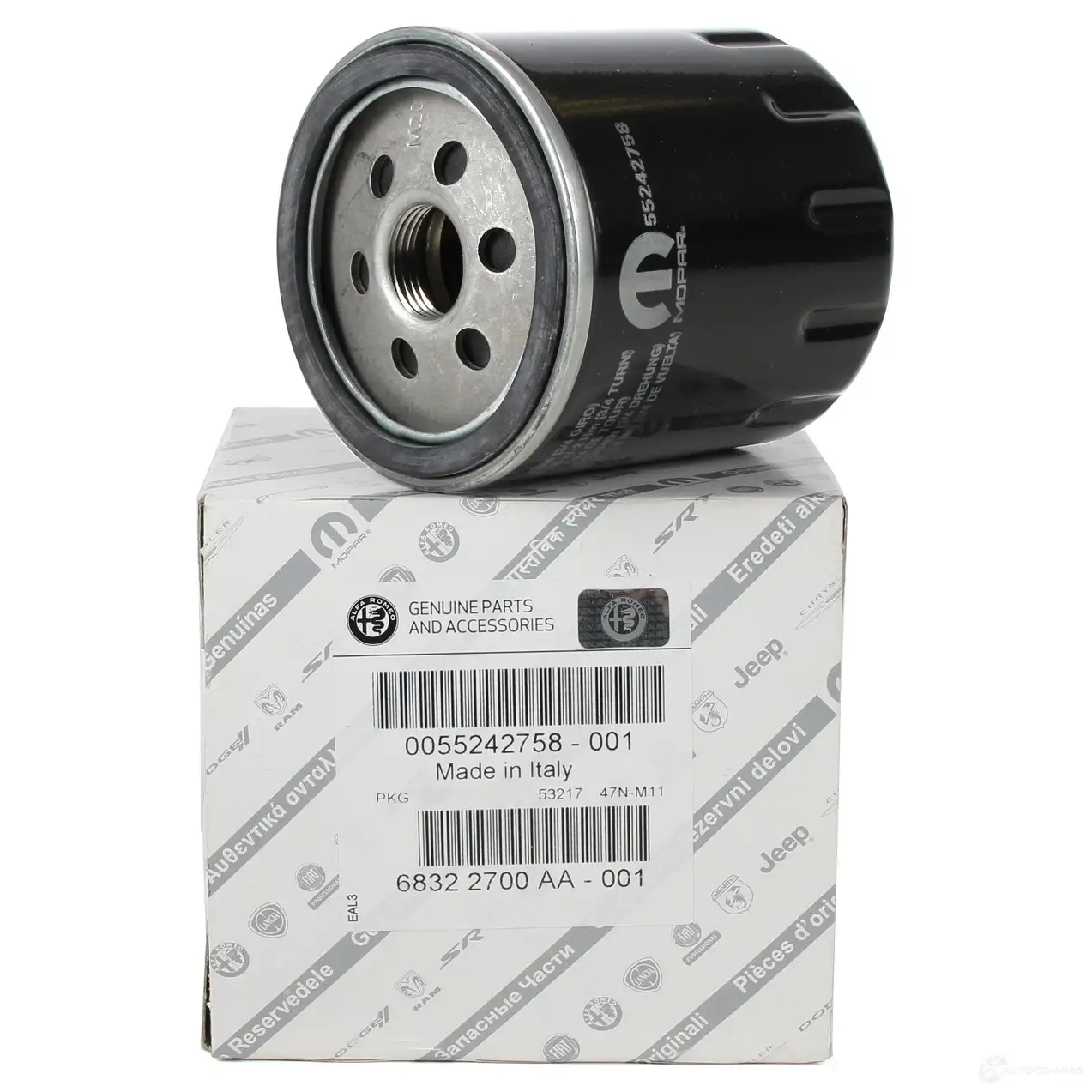 Оригинальный масляный фильтр GIULIETTA MITO 500X TIPO 1,4 TB FIAT/ALFA/LANCIA 55242758 24918218 8G0 C7 - Изображение 1
