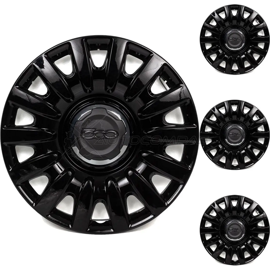 Оригинальный колпак колеса 16 дюймов черный 500L FIAT/ALFA/LANCIA BM7 XN3 1430366585 735564149 - Изображение 1