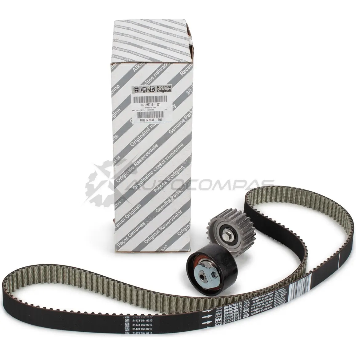 Оригинальный комплект ремня ГРМ Ducato (244 250) 2,3 JTD/D FIAT/ALFA/LANCIA OALG G2 71736716 23138956 - Изображение 1