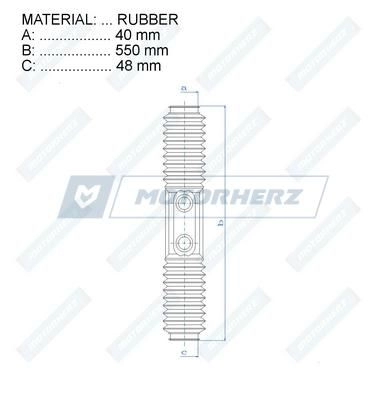Пыльник рулевой рейки MOTORHERZ RDZ0191MG 1440602482 8 FNYY изображение 1