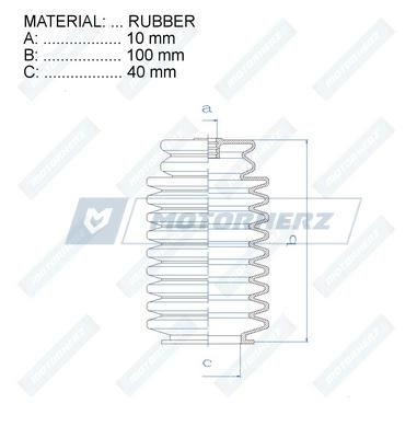 Пыльник рулевой рейки MOTORHERZ 1440602527 YF DXHG RDZ0262MG изображение 1