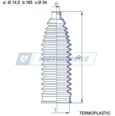 Пыльник рулевой рейки MOTORHERZ 1440602738 D2YQ H RDZ0553MG изображение 1
