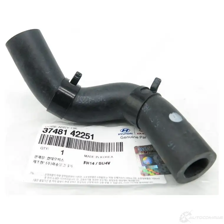 Масляный шланг, патрубок двигателя, патрубок двигателя HYUNDAI/KIA 40 DVMD7 3748142251 50116373
