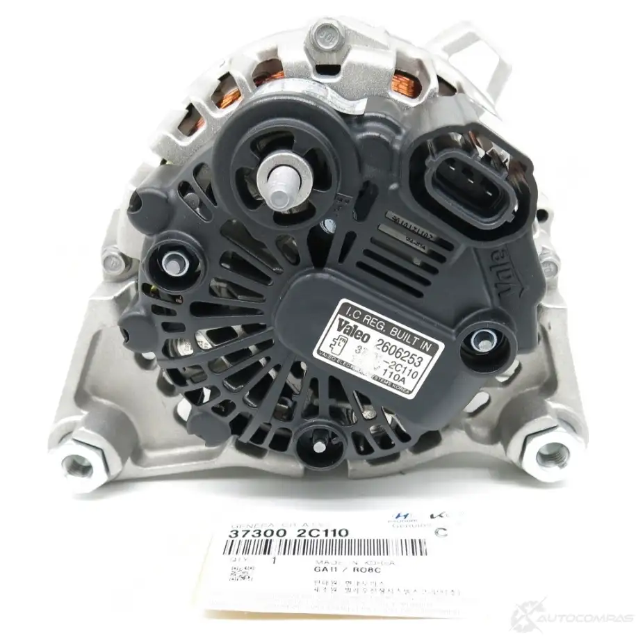 HERTH+BUSS JAKOPARTS Alternator 14V 110A  HYUNDAI/KIA 37300-2C110 23918802 N VAC4C изображение 1