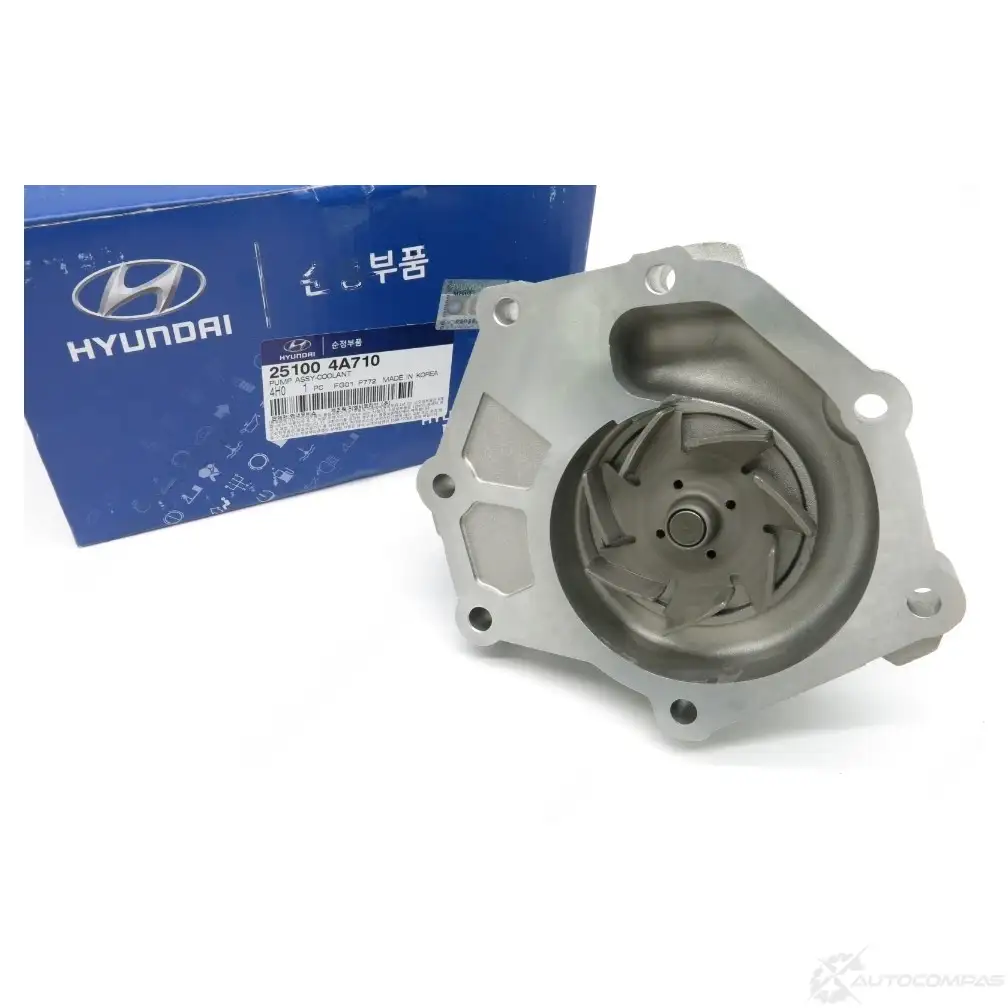 Водяной насос (помпа) HYUNDAI/KIA 25100-4A710 25789974 F5 OB10E изображение 0