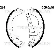 Тормозные колодки, комплект TRISCAN 8100 24264 4G1Z 0F RG42WP 1114891