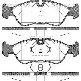 Тормозные колодки, дисковые, комплект TRISCAN K3GWR JJ2 P43 8110 21003 1116592