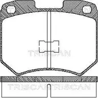Тормозные колодки, дисковые, комплект TRISCAN 4OWR 0V 8110 29771 1117040 14BON изображение 0