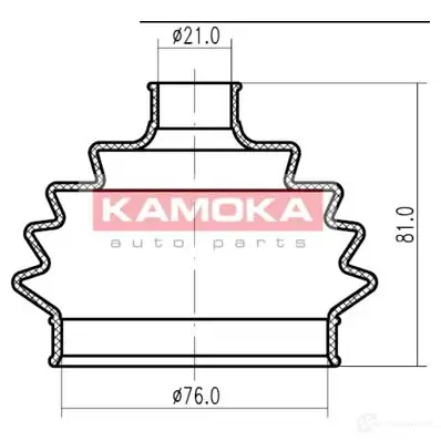 Пыльник шруса KAMOKA D ZHSE 5908242611020 1654424 1146864 изображение 0