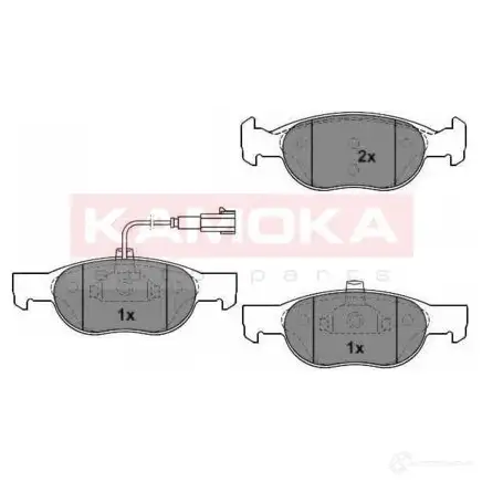 Тормозные колодки, комплект KAMOKA 5908242637730 1012080 MZQZFA 7 1653059