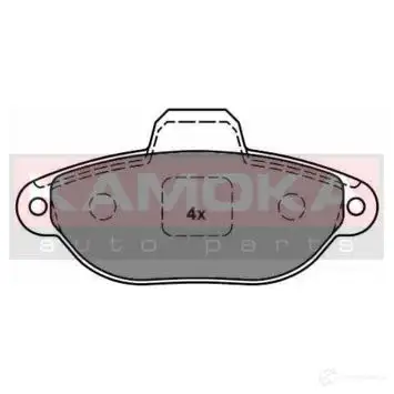 Тормозные колодки, комплект KAMOKA 6038 07 jq1011702 4PYHPP 1661322 изображение 0