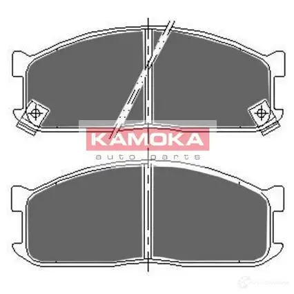 Тормозные колодки, комплект KAMOKA 22 075 YI0O72U 1661283 jq1011514
