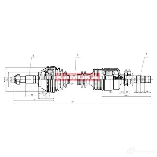 Приводной вал KAMOKA ct1138911a DHY 60 1660118 5908234616194